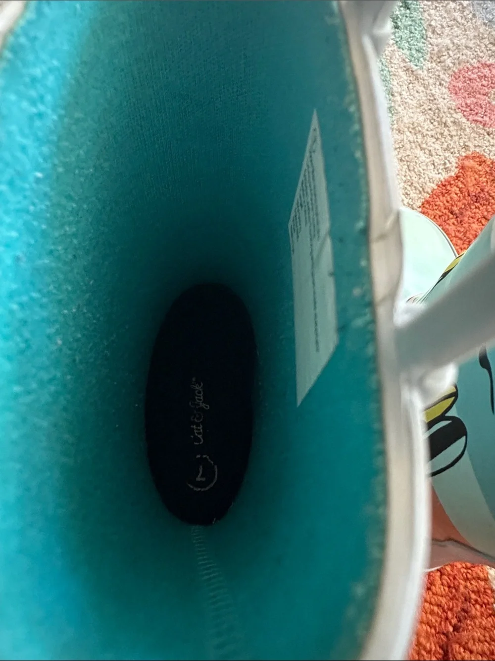 Cat & Jack Light Blue Kids Rain Boots with Surf Van and Surfboards